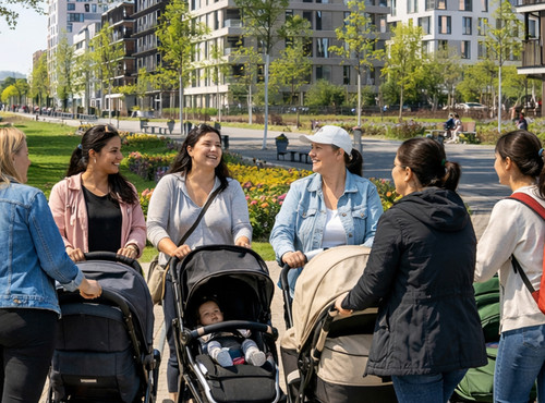 MumConnect - Walk & Talk für Mütter mit Baby auf dem Neckarbogen