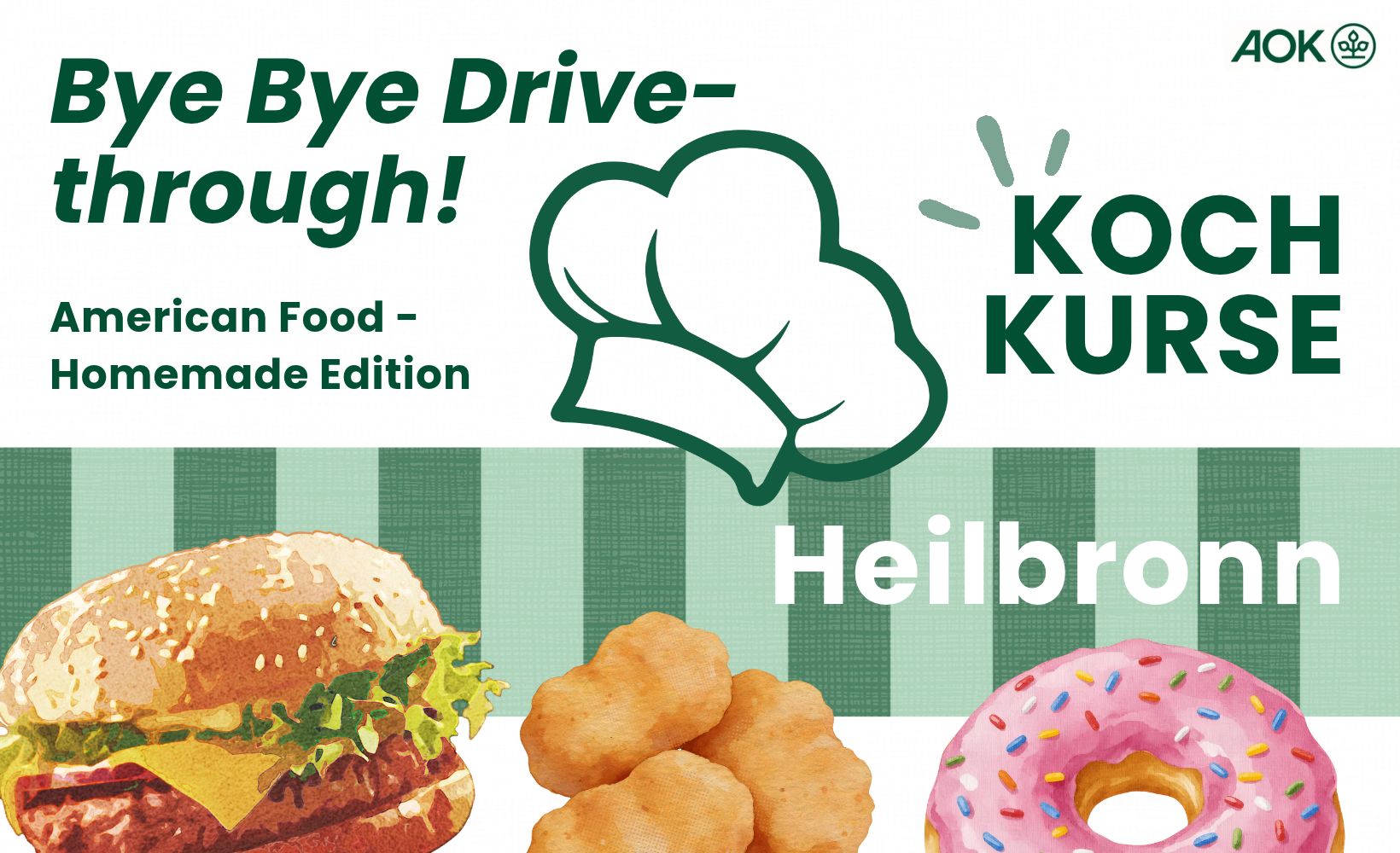 Bye Bye Drive-through! Kochkurs der AOK in HN