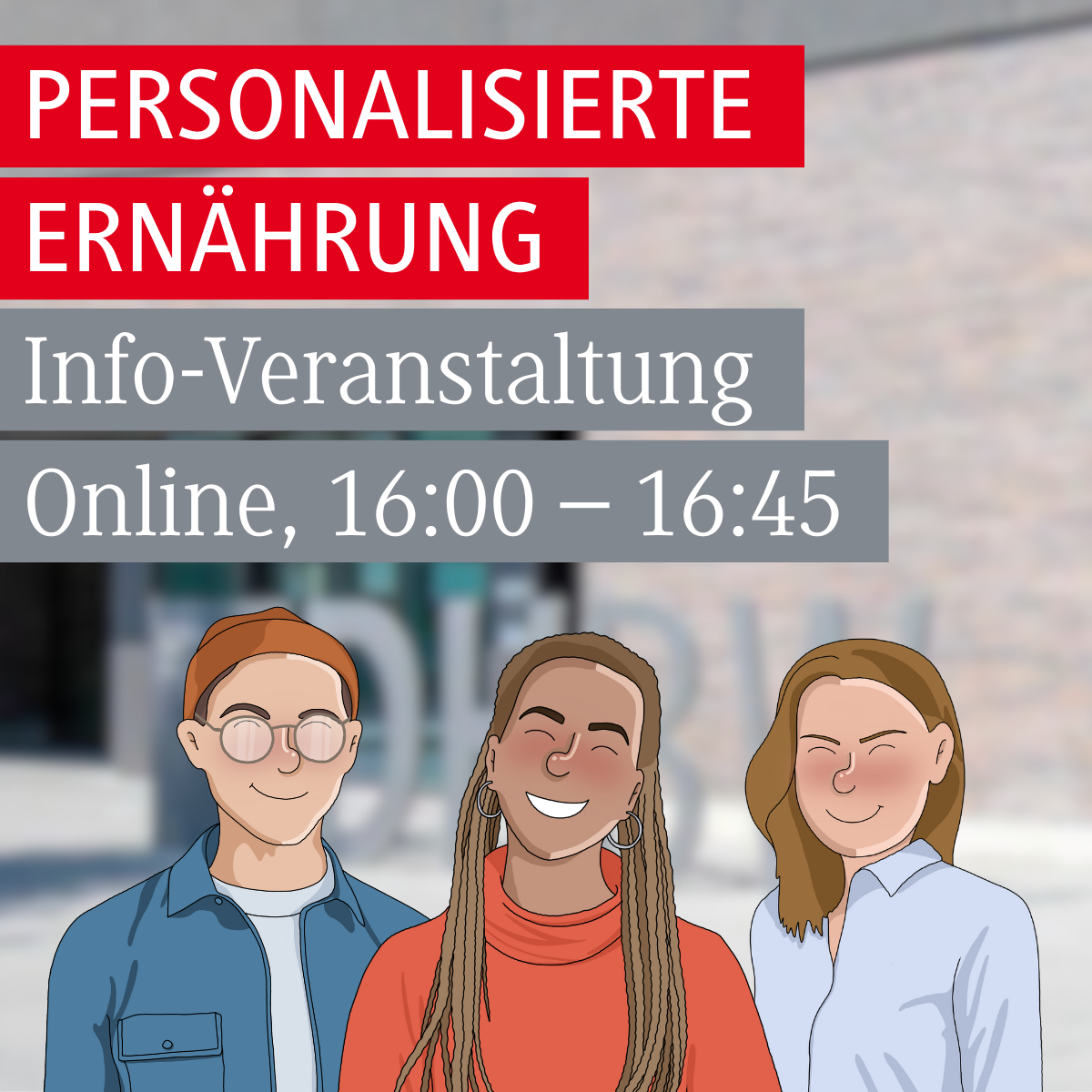Informationsveranstaltung Studiengang Personalisierte Ernährung