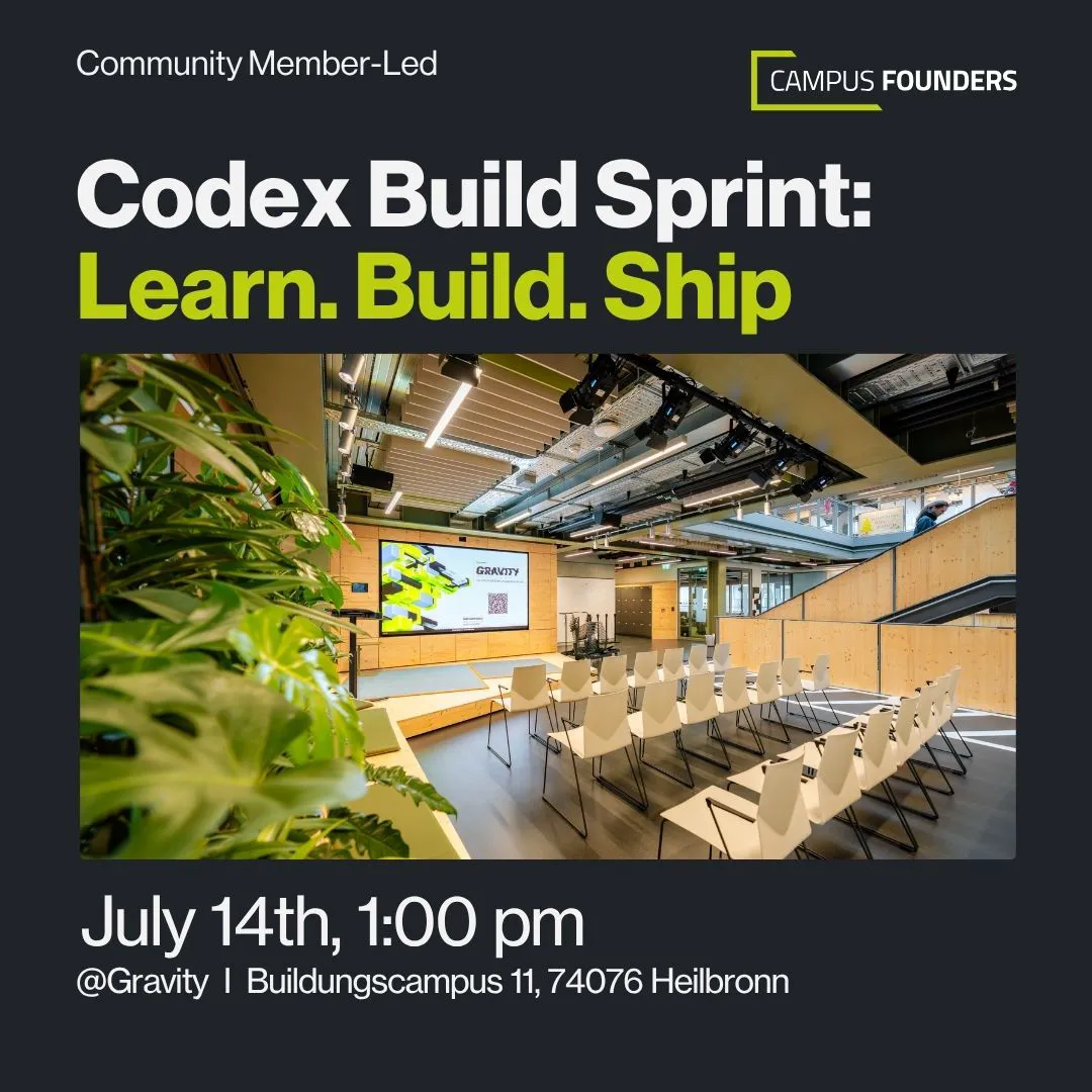 Codex Build Sprint: Learn. Build. Ship.