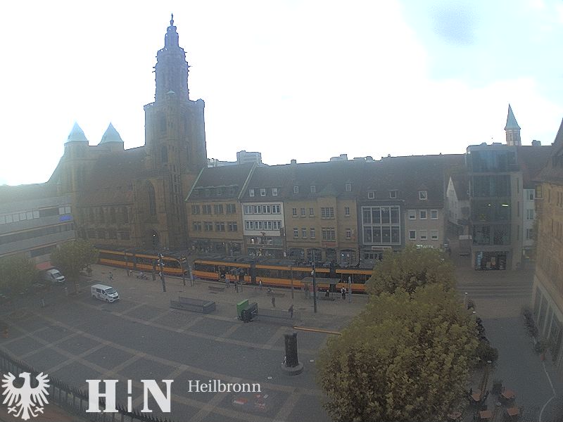Live-Blick auf die Heilbronner Innenstadt am Marktplatz